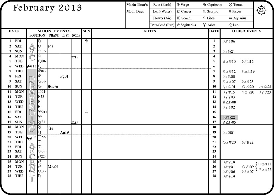 calendar example